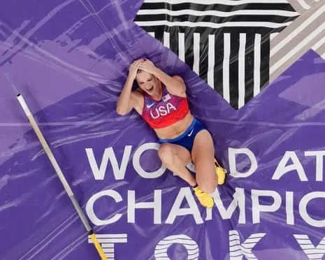 The American vaulter wins 3rd global pole vault gold in nail-biting Tokyo competition